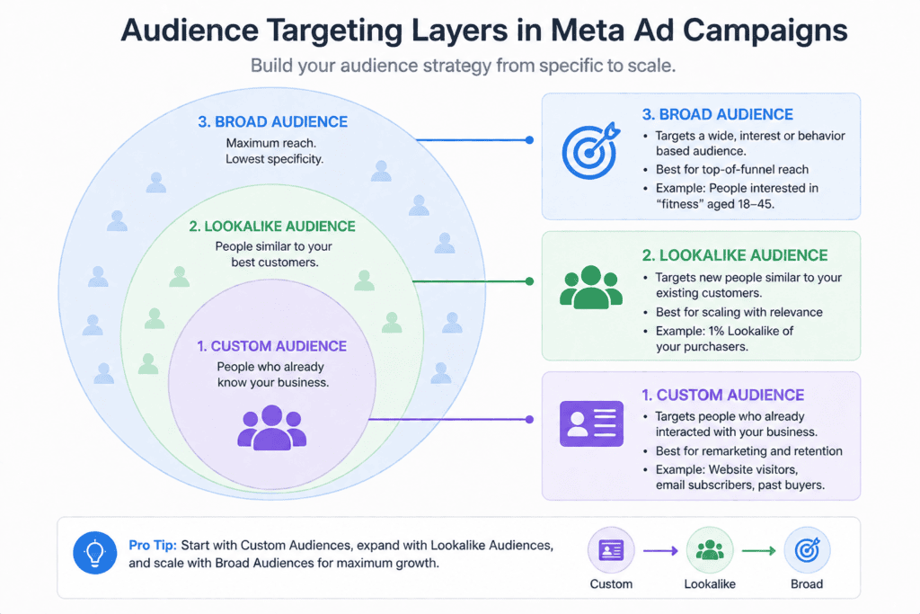 A screenshot of the Meta Ads Manager interface displaying the "Choose a campaign objective" setup window. On the left side of the window, a radio-button menu lists six objective options: Awareness, Traffic, Engagement, Leads, App promotion, and Sales, with the "Awareness" option selected. On the right side, an illustrative graphic of a green megaphone is shown next to an explanation stating that the Awareness objective is "Good for: Reach, Brand awareness, and Video views."